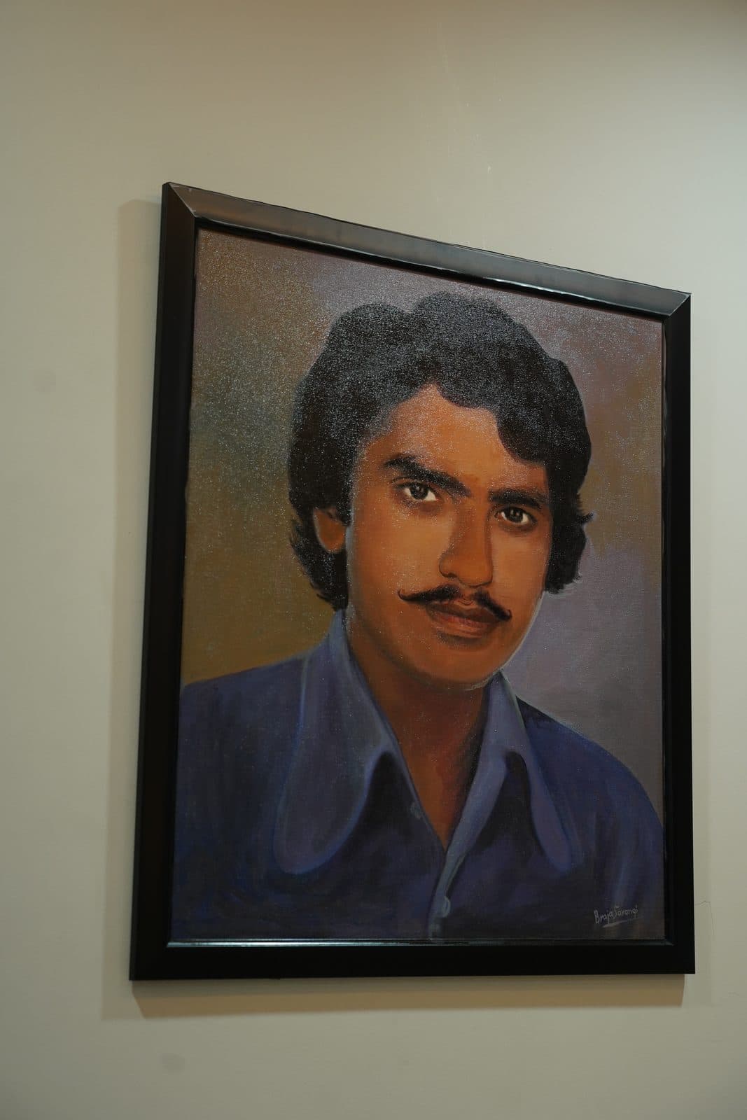 Hotel wall art portrait