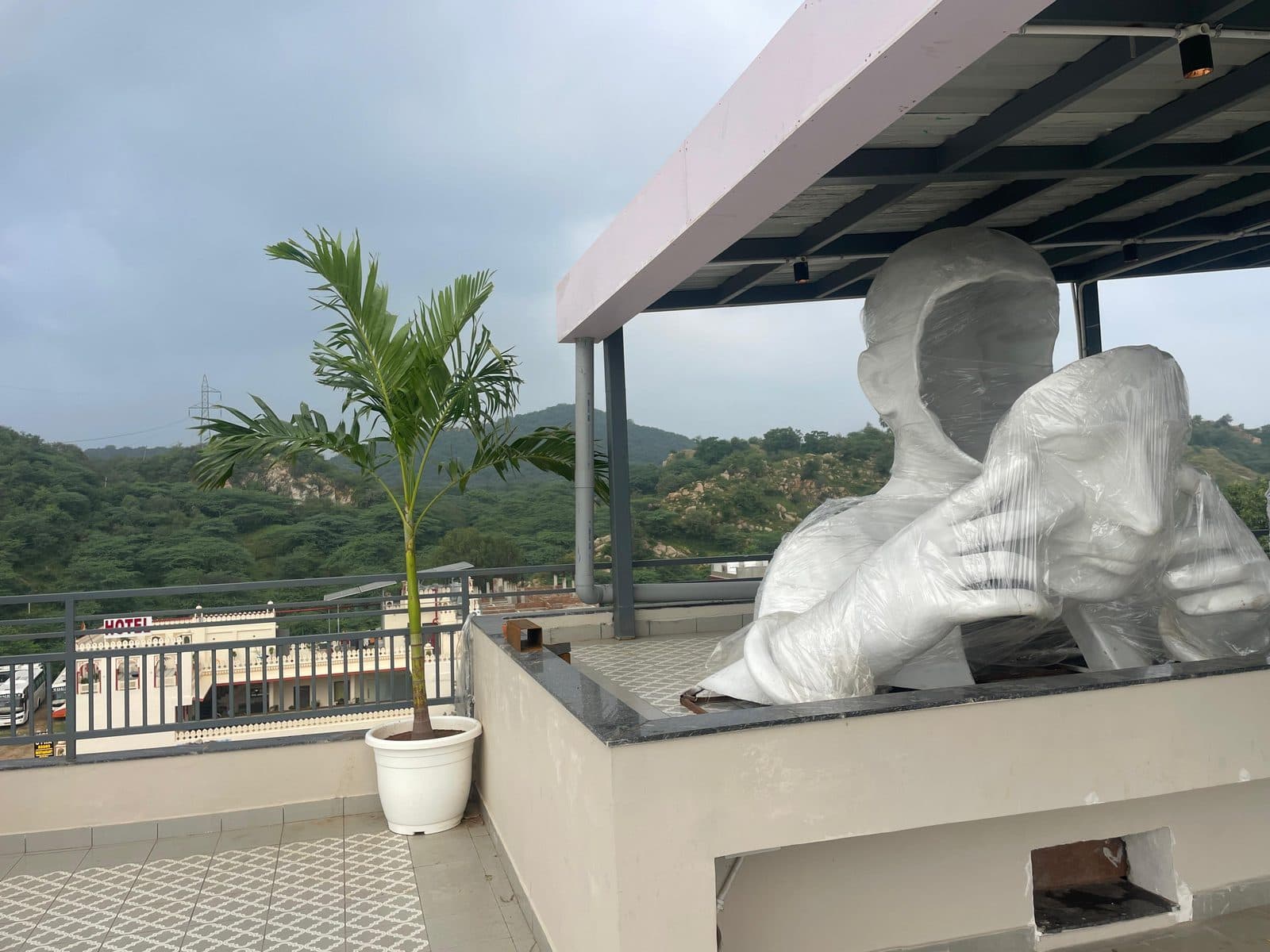 Rooftop terrace view