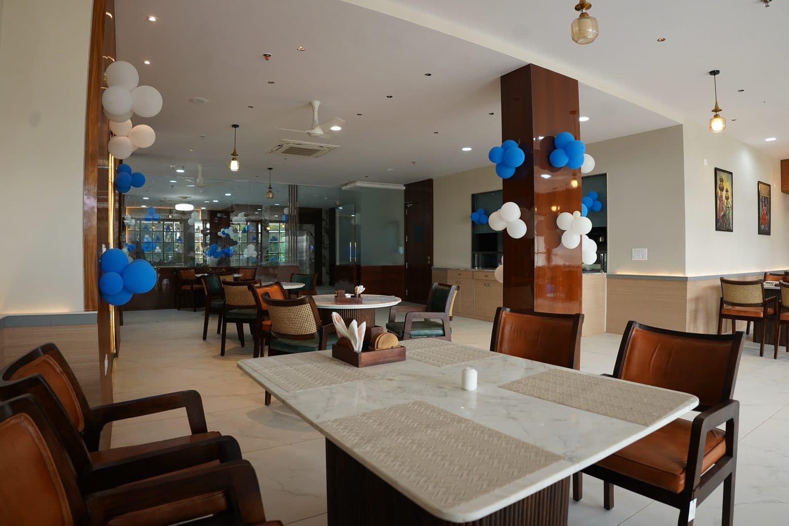 The Tasey banquet hall setup